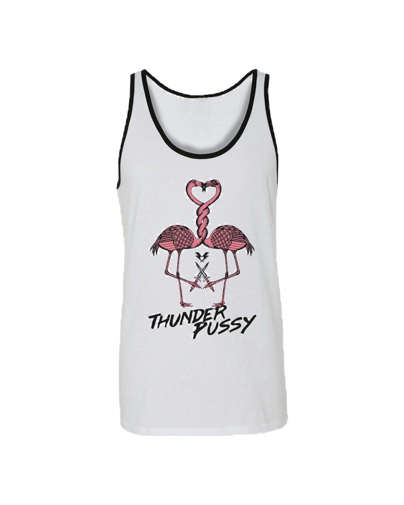 Thunderpussy Flamingo Ringer Tank Top $10.80 Shirts