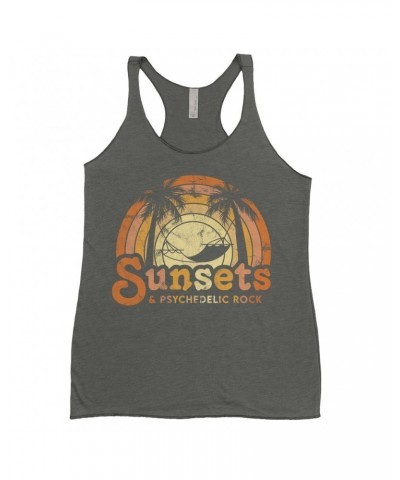 Music Life - Rock Music Life Ladies' Tank Top | Sunsets & Psychedelic Rock Distressed Music Life Shirt $13.32 Shirts