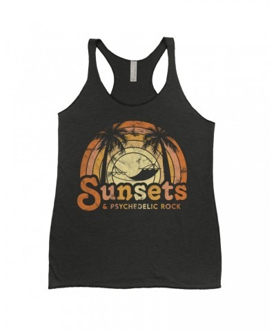 Music Life - Rock Music Life Ladies' Tank Top | Sunsets & Psychedelic Rock Distressed Music Life Shirt $13.32 Shirts