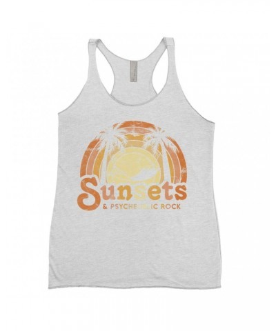 Music Life - Rock Music Life Ladies' Tank Top | Sunsets & Psychedelic Rock Distressed Music Life Shirt $13.32 Shirts