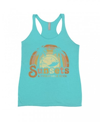 Music Life - Rock Music Life Ladies' Tank Top | Sunsets & Psychedelic Rock Distressed Music Life Shirt $13.32 Shirts