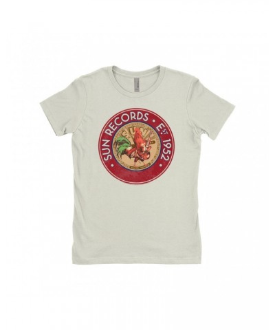 Sun Records Ladies' Boyfriend T-Shirt | Red Rooster Est. 1952 Seal Shirt $8.23 Shirts