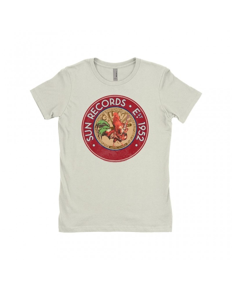 Sun Records Ladies' Boyfriend T-Shirt | Red Rooster Est. 1952 Seal Shirt $8.23 Shirts