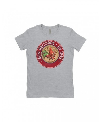 Sun Records Ladies' Boyfriend T-Shirt | Red Rooster Est. 1952 Seal Shirt $8.23 Shirts