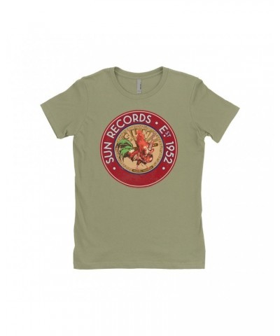 Sun Records Ladies' Boyfriend T-Shirt | Red Rooster Est. 1952 Seal Shirt $8.23 Shirts