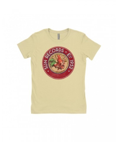 Sun Records Ladies' Boyfriend T-Shirt | Red Rooster Est. 1952 Seal Shirt $8.23 Shirts