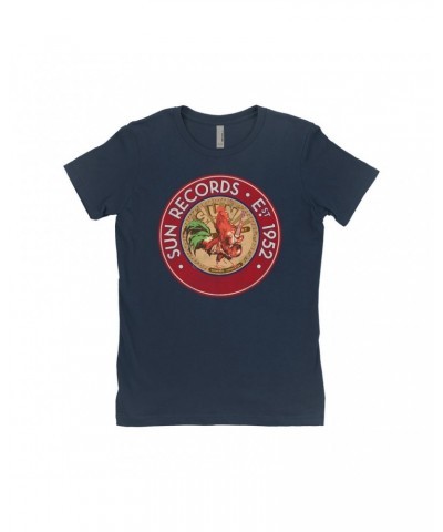 Sun Records Ladies' Boyfriend T-Shirt | Red Rooster Est. 1952 Seal Shirt $8.23 Shirts