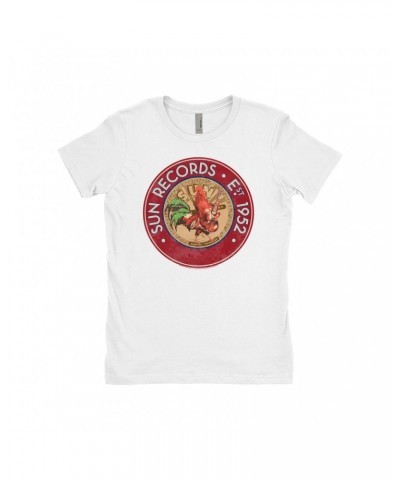 Sun Records Ladies' Boyfriend T-Shirt | Red Rooster Est. 1952 Seal Shirt $8.23 Shirts