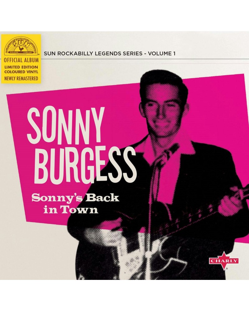 Sonny Burgess Sonny's Back In Town (Limited 10 Pink V Vinyl Record $3.60 Vinyl