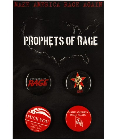 Prophets Of Rage "P.O.R/F**K YOU" Pin Set $1.29 Accessories