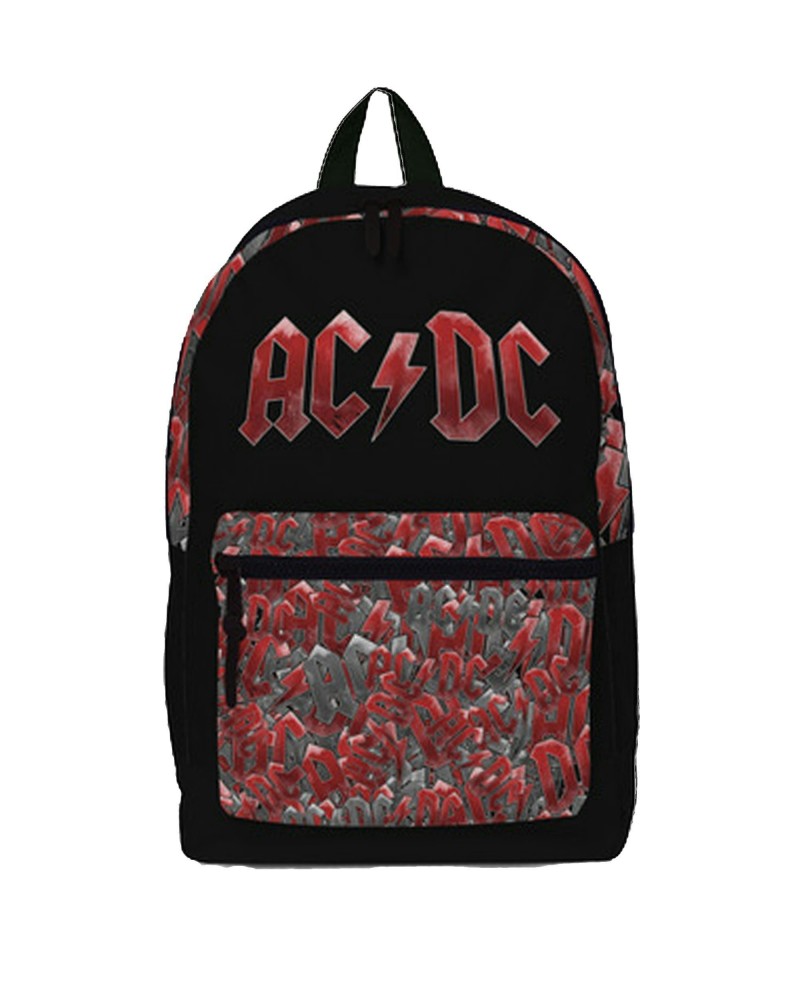 AC/DC Rocksax AC/DC Backpack Pocket All Over Print $20.56 Bags