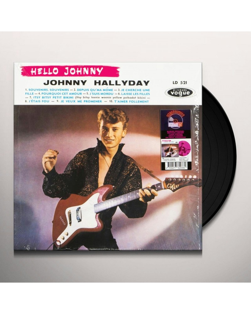 Johnny Hallyday HELLO JOHNNY GRAVE Vinyl Record $10.88 Vinyl