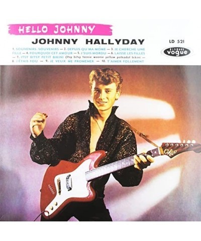 Johnny Hallyday HELLO JOHNNY GRAVE Vinyl Record $10.88 Vinyl