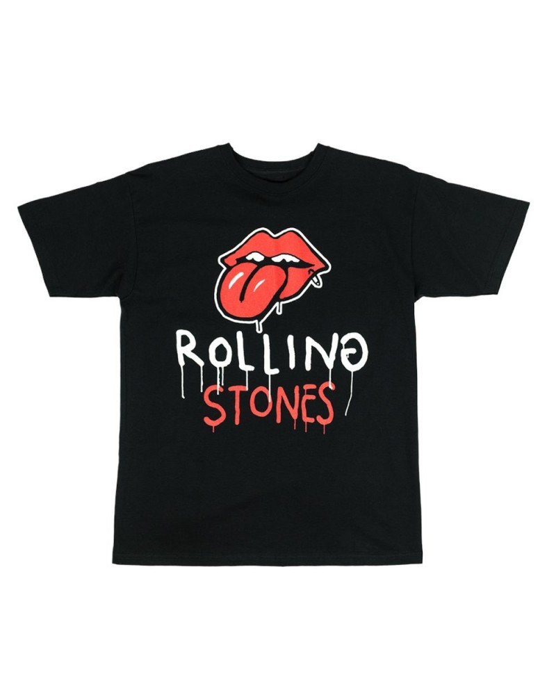 The Rolling Stones Trevor Andrew x Stones Black Logo Tee $16.45 Shirts