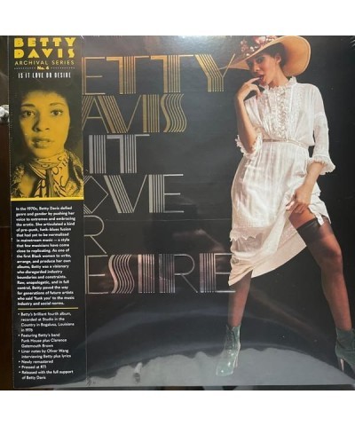 Betty Davis IS IT LOVE OR DESIRE Vinyl Record $15.18 Vinyl