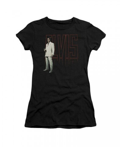 Elvis Presley Juniors Shirt | WHITE SUIT Juniors T Shirt $5.44 Shirts